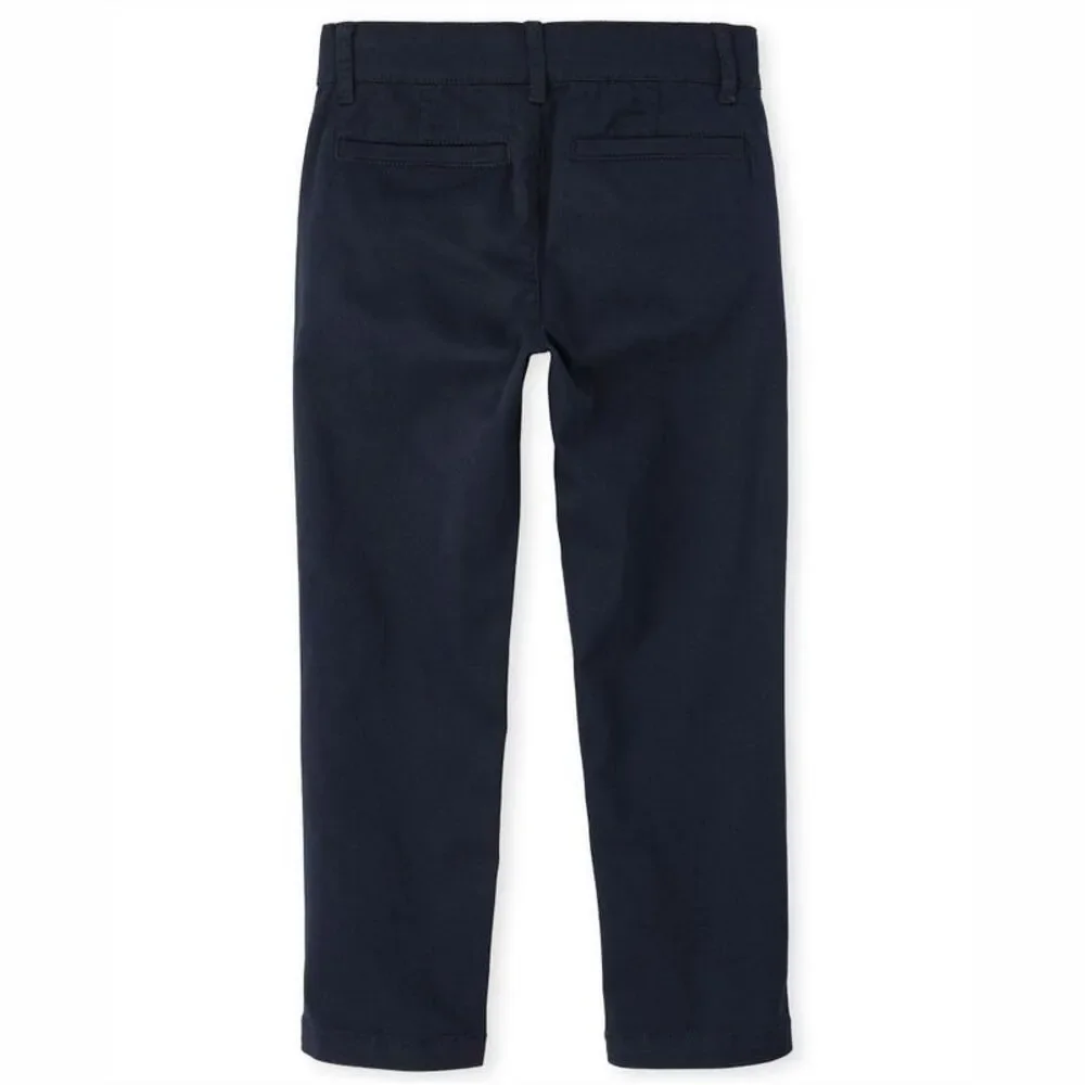 The Children's Place Boys Uniform Stretch Skinny Chino Pants 2-Pack Blue 5